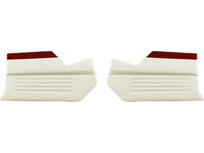1960 Ford Thunderbird Interior Kick Panels, Red And White, Coupe