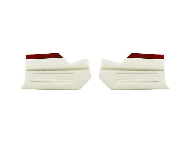 1960 Ford Thunderbird Interior Kick Panels, Red And White, Coupe