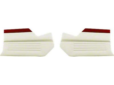 1960 Ford Thunderbird Interior Kick Panels, Red And White, Coupe