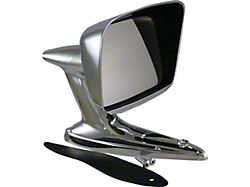 Outside Rear View Mirror/ Hooded W/ Ribs/ Incl. Gasket
