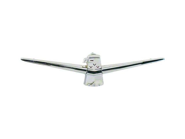 1960 Ford Thunderbird Trunk Lock Ornament Assembly, Chrome, Includes Base & Cover, Convertible