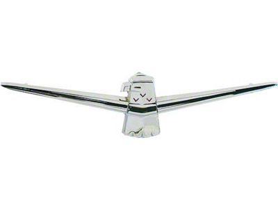 1960 Ford Thunderbird Trunk Lock Ornament Assembly, Chrome, Includes Base & Cover, Convertible