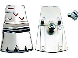 Trunk Lock Ornament Key Hole Cover, Convertible, Chrome (1960 Ford Thunderbird)