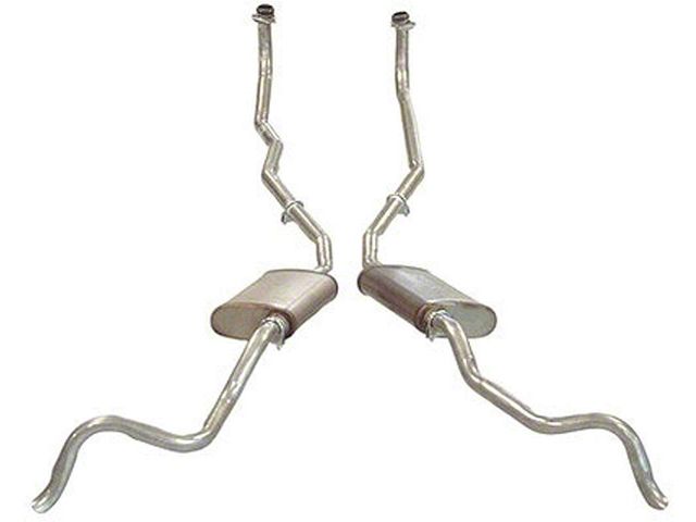 1961-1962 Corvette Exhaust System Aluminized With 1 x 4-Barrel Carburetor And Low Horsepower (Convertible)