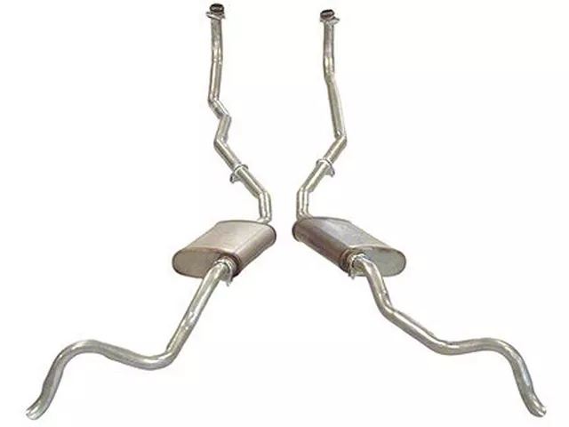 1961-1962 Corvette Exhaust System Aluminized With 1 x 4-Barrel Carburetor And Low Horsepower (Convertible)