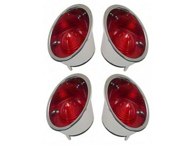 Taillight Assembly Set, 1961-1962 (Convertible)