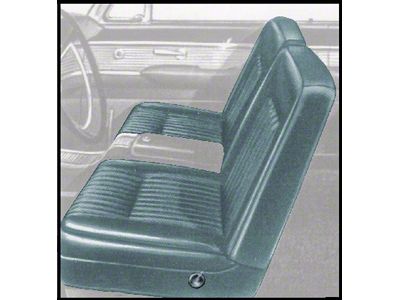 1961-1962 Ford Thunderbird Front Bucket Seat Covers, Vinyl, Light Blue Metallic 24, Trim Code 52