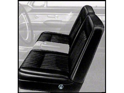 1961-1962 Ford Thunderbird Front Bucket Seat Covers, Vinyl, Black 23, Trim Code 56
