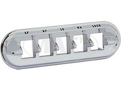 1961-1962 Ford Thunderbird Power Window Switch Housing, Chrome, For Switches And Lockout On The Driver's Door