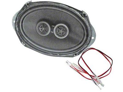 Custom Autosound In-Dash Dual Voice Coil Speaker; 6x9-Inch (61-63 Thunderbird)