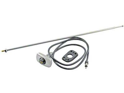 1961-1963 Ford Thunderbird Fender Mounted Radio Antenna Assembly with Rectangular Base