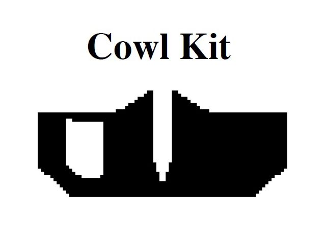 1961-1963 Ford Thunderbird Insulation Kit, Cowl Kit, For Coupe