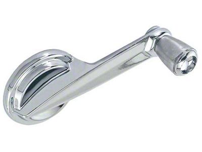 1961-1963 Ford Thunderbird Quarter Window Crank Handle, Chrome Handle & Knob, Includes C Clip