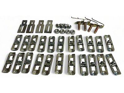 GM 1"-2-1/4" Body Fender Door Quarter Trim Moulding Molding Clips & Nuts 10pc E - Caseificio Mediterraneo - Foto 9
