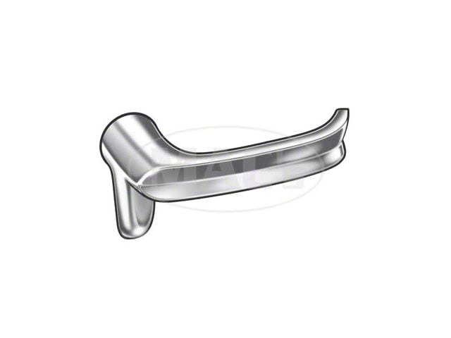 1961-1963 Ford Thunderbird Vent Window Handle, Left, Chrome, No Button