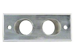 Dome Light Assembly, Brushed Alum Housing, With 2 Ivory Plastic Lenses (61-63 Ford Thunderbird)