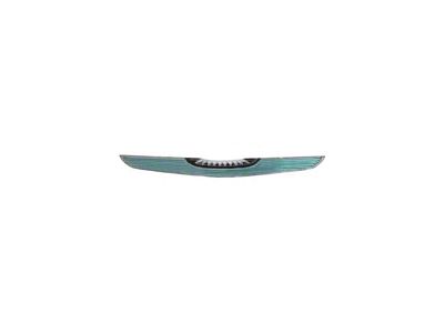 1961-1963 Ford Thunderbird Roof Side Emblem Insert, Plastic, Silver & Black & Turquoise, Except Landau