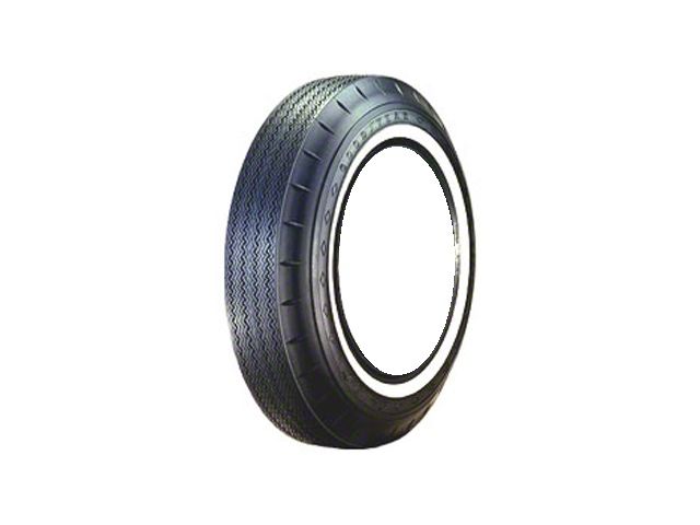 1961-1964 Ford Thunderbird Tire, 800 X 14, 1 Whitewall, Tubeless, Goodyear Custom Super Cushion