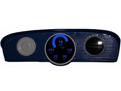 1961-1966 Ford F Series Truck LED Digital Gauge Cluster,Blue