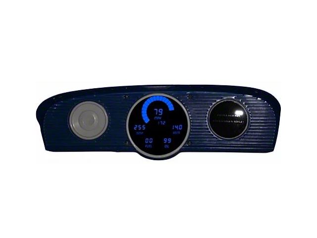 1961-1966 Ford F Series Truck LED Digital Gauge Cluster,Blue