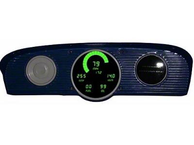 1961-1966 Ford F Series Truck LED Digital Gauge Cluster,Green