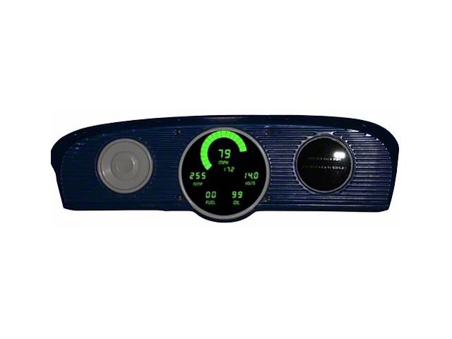 1961-1966 Ford F Series Truck LED Digital Gauge Cluster,Green