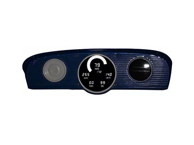 1961-1966 Ford F Series Truck LED Digital Gauge Cluster,Whit