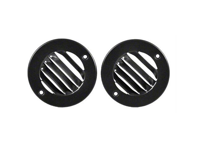 1961-1966 Ford Pickup Truck Windshield Defroster Vent Covers - Black