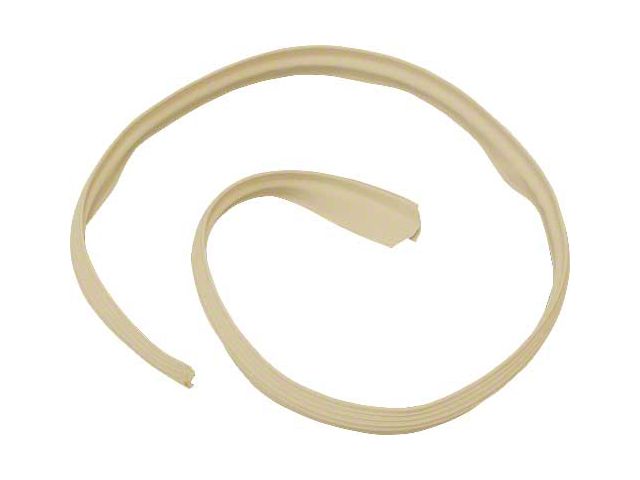 1961-1966 Ford Thunderbird Convertible Top Outer Front Seal, Rubber, Beige