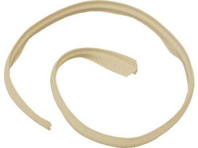 1961-1966 Ford Thunderbird Convertible Top Outer Front Seal, Rubber, Beige