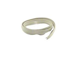 Convertible Top Outer Front Seal, Rubber, White (61-66 Ford Thunderbird)