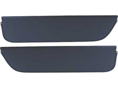 1961-66 Ford Pickup Sun Visors, New Style, Charcoal Corinthian Grain Vinyl