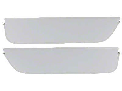 1961-66 Ford Pickup Sun Visors, New Style, Off-White Corinthian Grain Vinyl