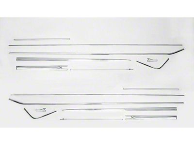 1961 Chevy Impala 2-Door Hardtop & Convertible Side Molding Kit, Complete