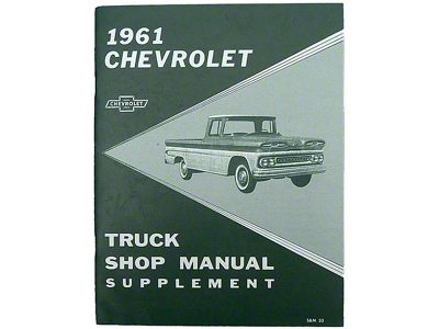 1961 Chevy Truck Shop Manual Supplement