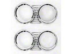 United Pacific Headlight Bezels Aluminum (1961 Biscayne; 1961 Impala)