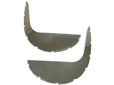 1961 Corvette Kick Panel Inserts Metal (Convertible)