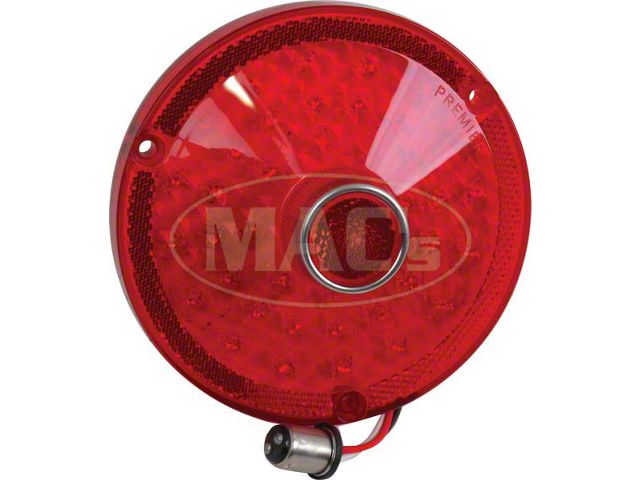 1961 Ford Thunderbird LED Tail Light Lenses & Flasher, Red Lens With 41 Red LED's