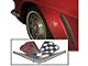 1962-1963 Corvette Fender Emblems Crossed-Flags