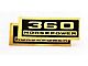 1962-1963 Corvette Valve Cover Decals 360hp For Cars With Fuel Injection
