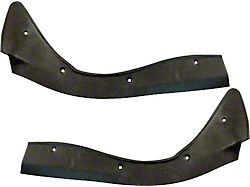 Dash Pad End Plates, Black Vinyl Clad Metal (62-63 Ford Thunderbird)
