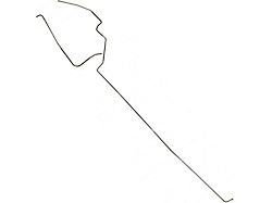 Front To Rear Fuel Line, 2-Piece, 3/8 Stainless Steel (62-63 Ford Thunderbird)