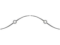 Landau Bars, Chrome With White Painted Accents, Doesn't Inc Center Emblem (62-63 Ford Thunderbird)