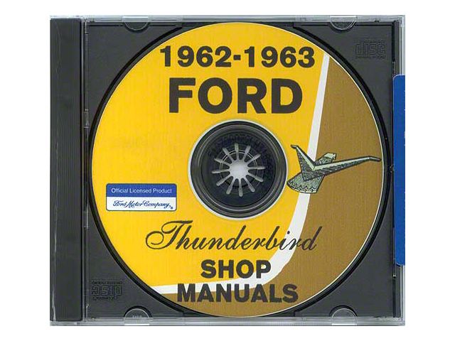 1962-1963 Ford Thunderbird Shop Manuals (CD-ROM)