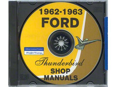 1962-1963 Ford Thunderbird Shop Manuals (CD-ROM)