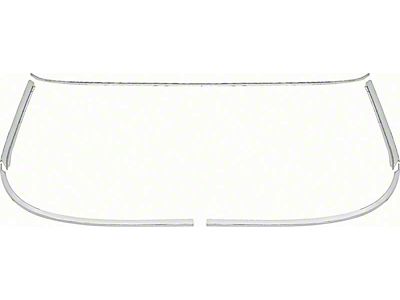 1962-1964 Chevy Impala 2-Door Hardtop Rear Window Molding Set Stainless Steel (Impala Sports Coupe, Two-Door)