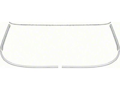 1962-1964 Chevy Impala 2-Door Hardtop Rear Window Molding Set Stainless Steel (Impala Sports Coupe, Two-Door)