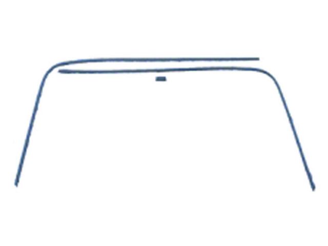 1962-1964 Chevy Nova Sedan Rear Window Trim