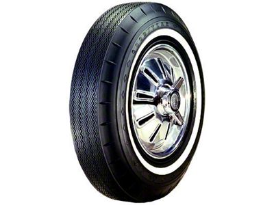 1962-1964 Corvette Tire 6.70/15 With 1 Wide Whitewall Custom SuperCushion Goodyear