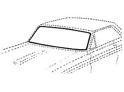 1962-1964 Ford And Mercury Windshield Seal For 2 And 4 Door Sedan And Hardtop